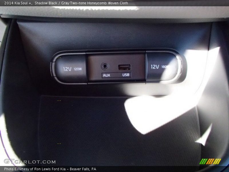 Shadow Black / Gray Two-tone Honeycomb Woven Cloth 2014 Kia Soul +