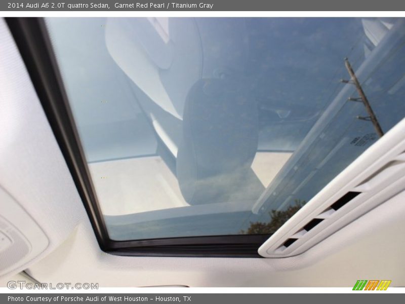 Garnet Red Pearl / Titanium Gray 2014 Audi A6 2.0T quattro Sedan