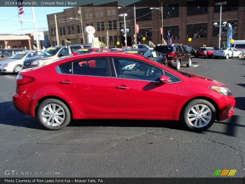 Crimson Red / Black 2014 Kia Forte EX