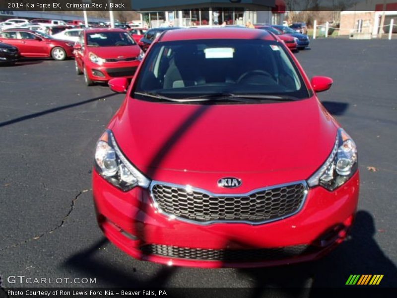 Crimson Red / Black 2014 Kia Forte EX