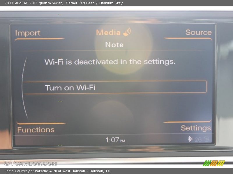 Garnet Red Pearl / Titanium Gray 2014 Audi A6 2.0T quattro Sedan