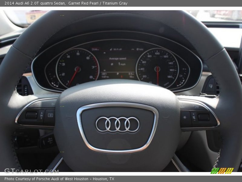 Garnet Red Pearl / Titanium Gray 2014 Audi A6 2.0T quattro Sedan