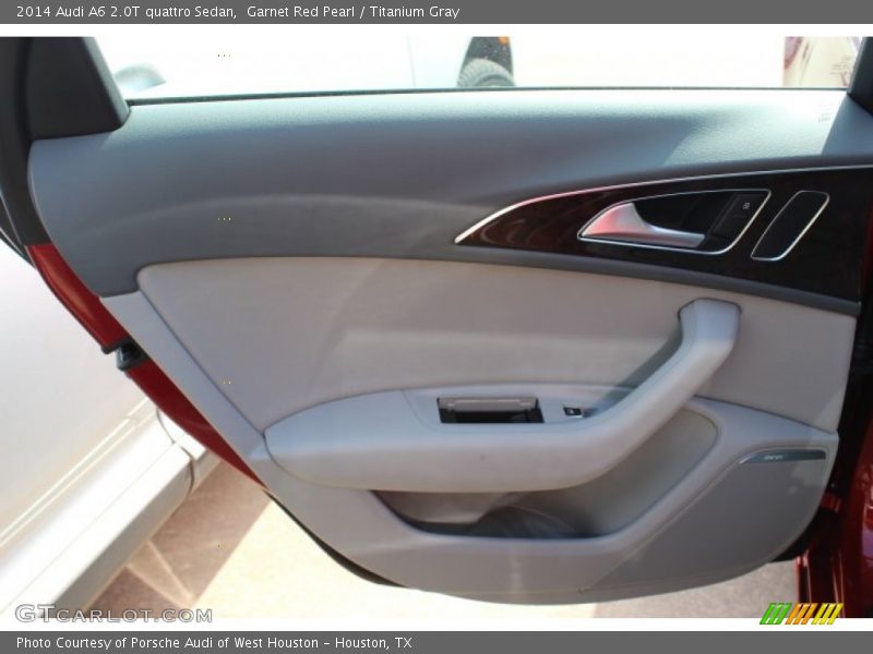 Garnet Red Pearl / Titanium Gray 2014 Audi A6 2.0T quattro Sedan