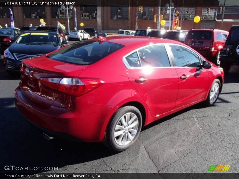 Crimson Red / Black 2014 Kia Forte EX