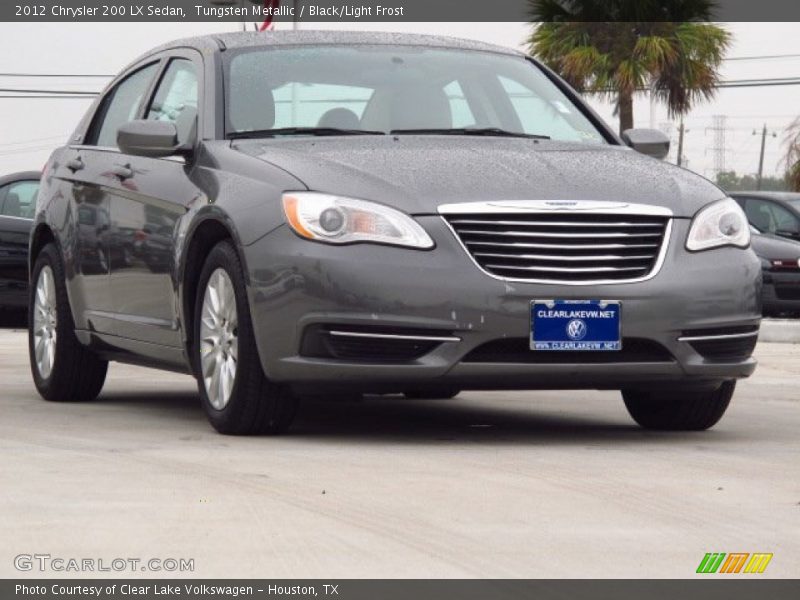 Tungsten Metallic / Black/Light Frost 2012 Chrysler 200 LX Sedan