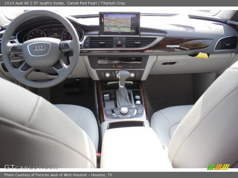 Garnet Red Pearl / Titanium Gray 2014 Audi A6 2.0T quattro Sedan