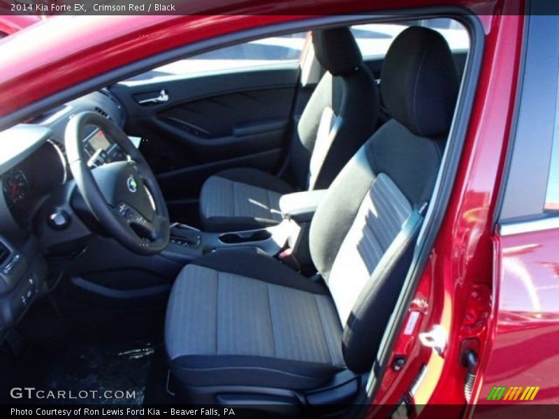 Crimson Red / Black 2014 Kia Forte EX