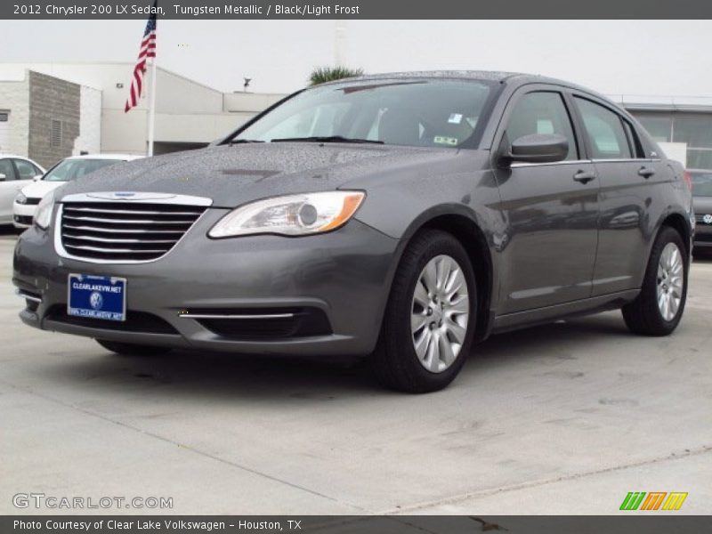 Tungsten Metallic / Black/Light Frost 2012 Chrysler 200 LX Sedan