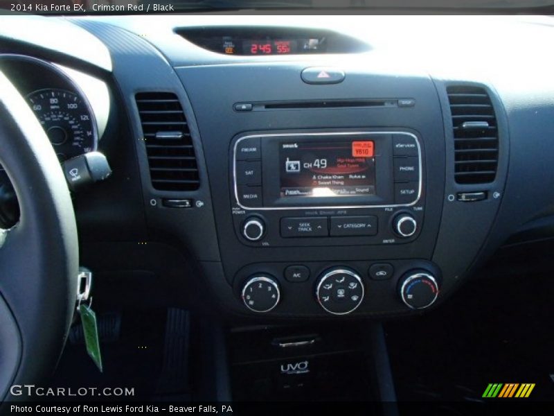 Crimson Red / Black 2014 Kia Forte EX