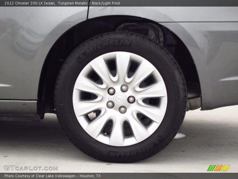 Tungsten Metallic / Black/Light Frost 2012 Chrysler 200 LX Sedan