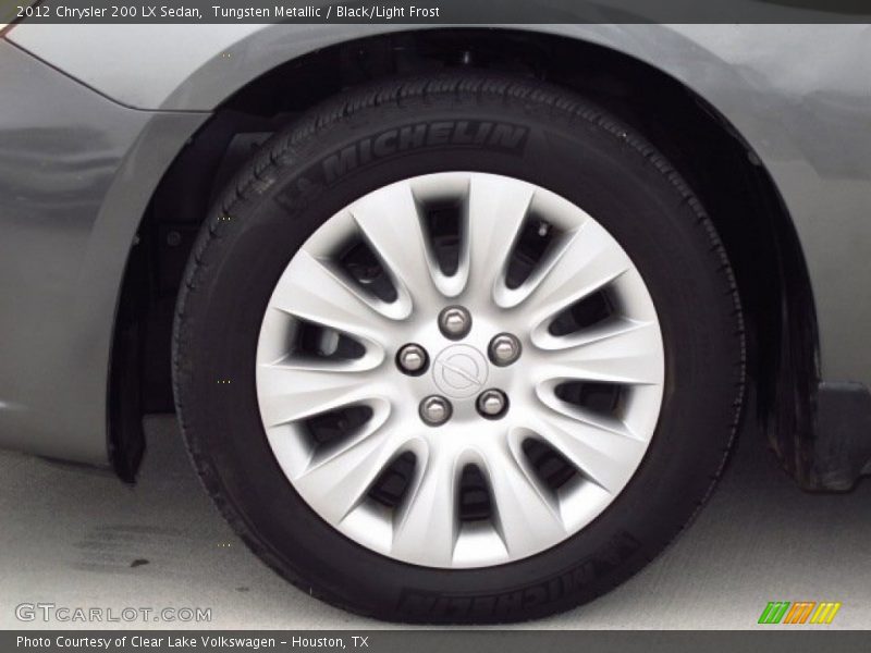 Tungsten Metallic / Black/Light Frost 2012 Chrysler 200 LX Sedan