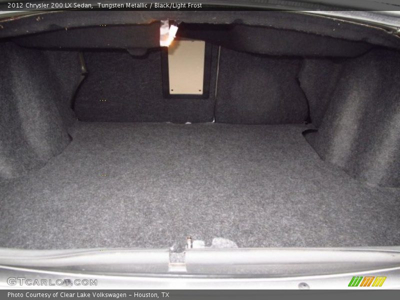 Tungsten Metallic / Black/Light Frost 2012 Chrysler 200 LX Sedan