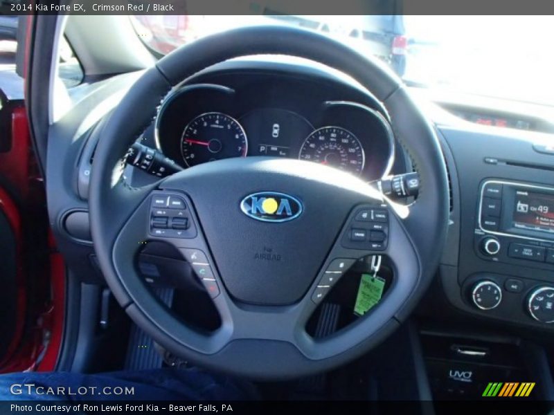 Crimson Red / Black 2014 Kia Forte EX