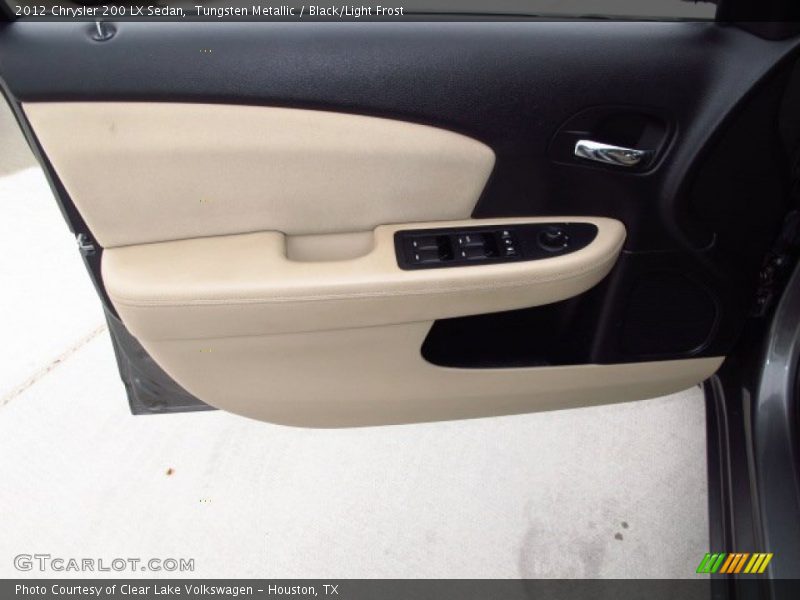 Tungsten Metallic / Black/Light Frost 2012 Chrysler 200 LX Sedan