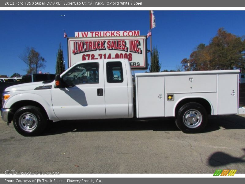 Oxford White / Steel 2011 Ford F350 Super Duty XLT SuperCab Utility Truck
