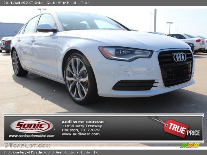 Glacier White Metallic / Black 2014 Audi A6 2.0T Sedan
