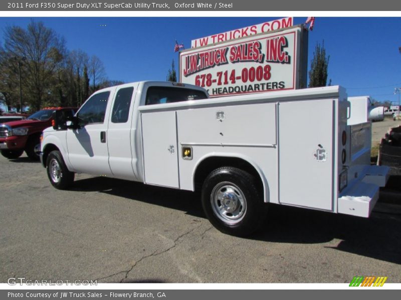 Oxford White / Steel 2011 Ford F350 Super Duty XLT SuperCab Utility Truck