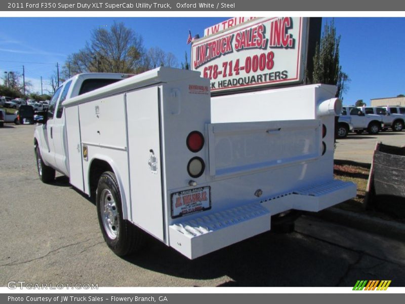 Oxford White / Steel 2011 Ford F350 Super Duty XLT SuperCab Utility Truck