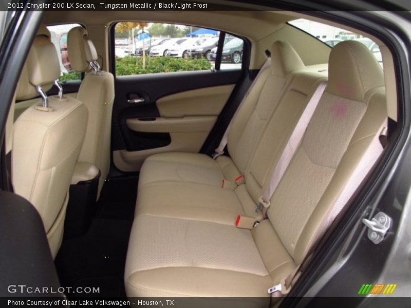 Rear Seat of 2012 200 LX Sedan