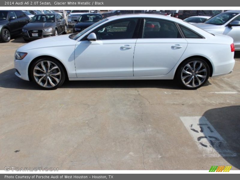 Glacier White Metallic / Black 2014 Audi A6 2.0T Sedan