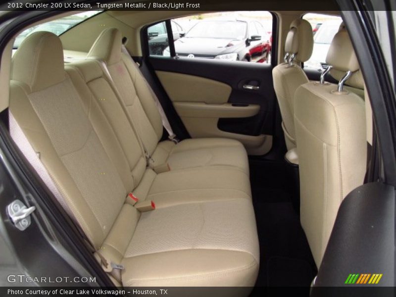Tungsten Metallic / Black/Light Frost 2012 Chrysler 200 LX Sedan