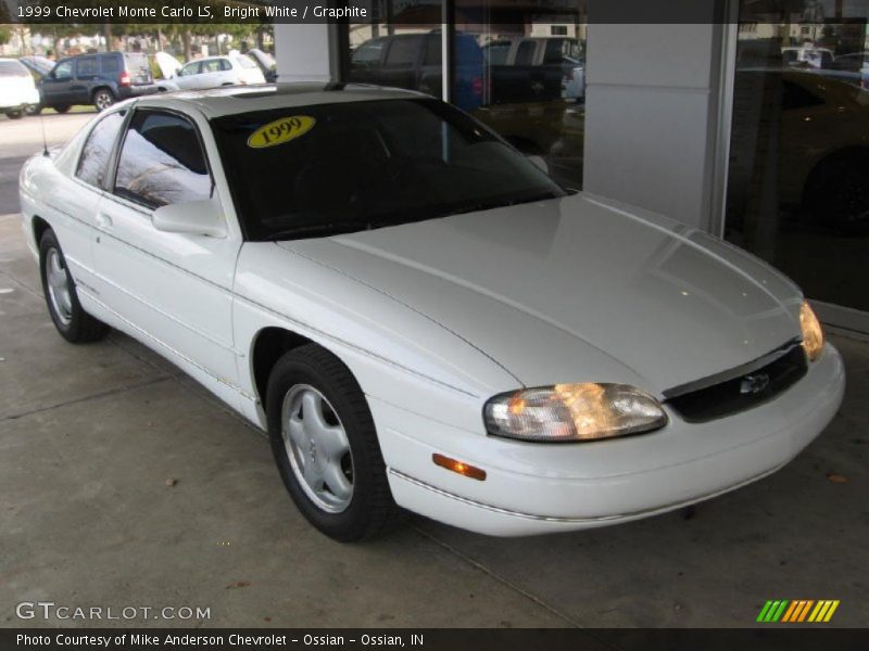 Bright White / Graphite 1999 Chevrolet Monte Carlo LS