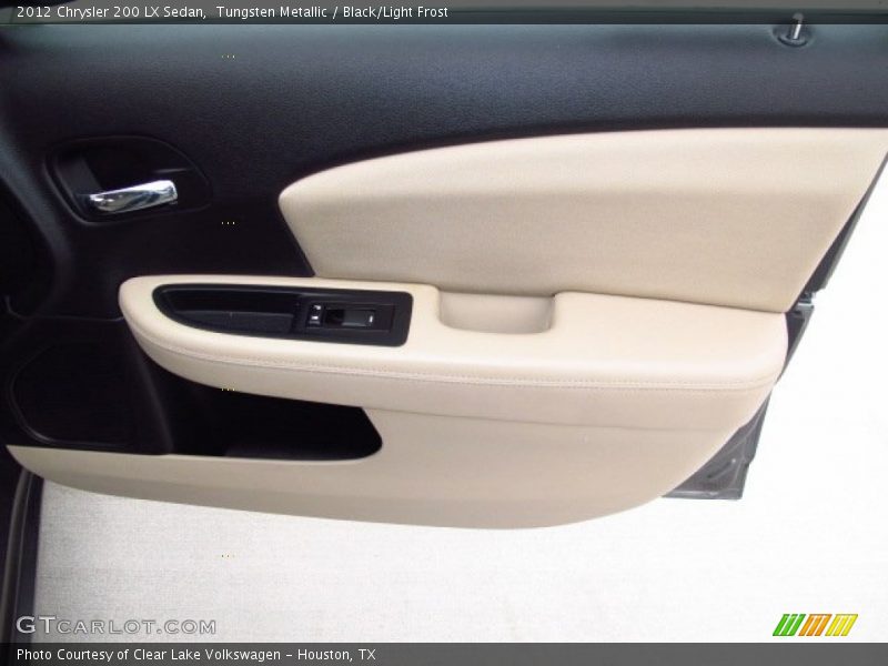 Tungsten Metallic / Black/Light Frost 2012 Chrysler 200 LX Sedan