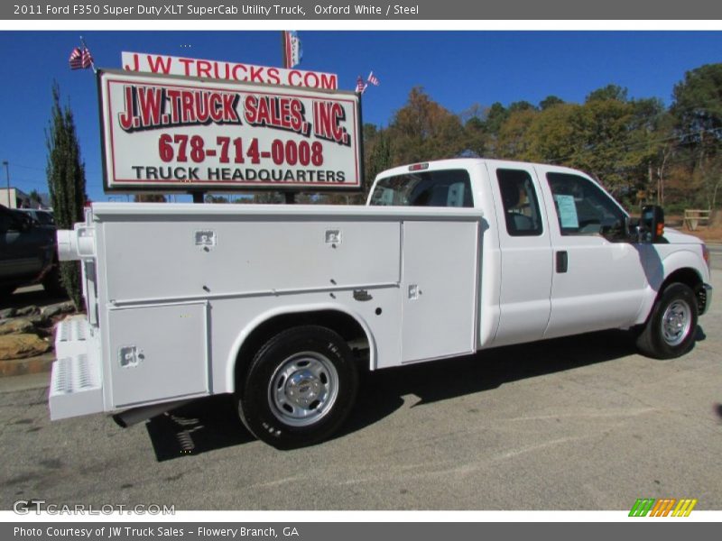 Oxford White / Steel 2011 Ford F350 Super Duty XLT SuperCab Utility Truck