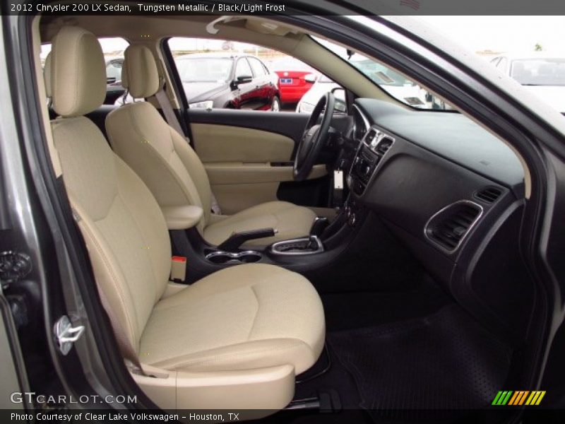Tungsten Metallic / Black/Light Frost 2012 Chrysler 200 LX Sedan
