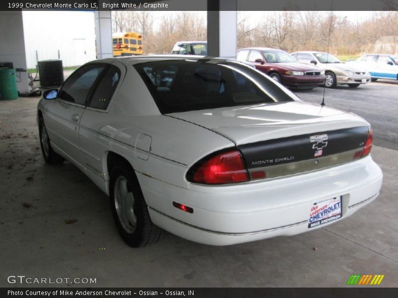 Bright White / Graphite 1999 Chevrolet Monte Carlo LS
