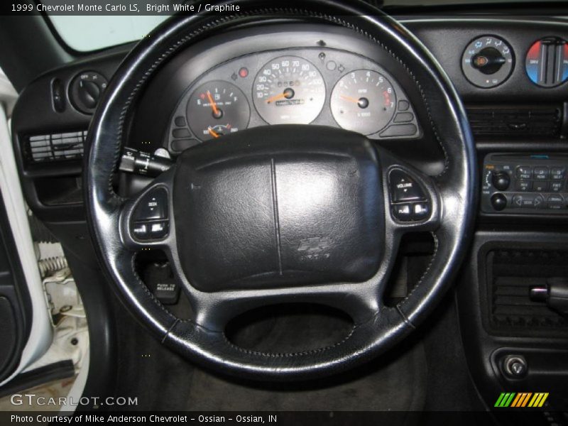 Bright White / Graphite 1999 Chevrolet Monte Carlo LS