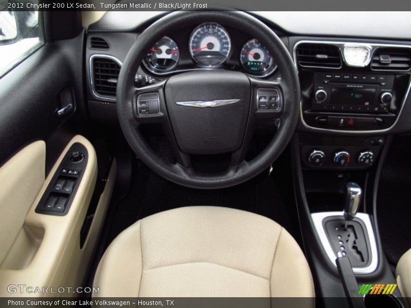 Tungsten Metallic / Black/Light Frost 2012 Chrysler 200 LX Sedan
