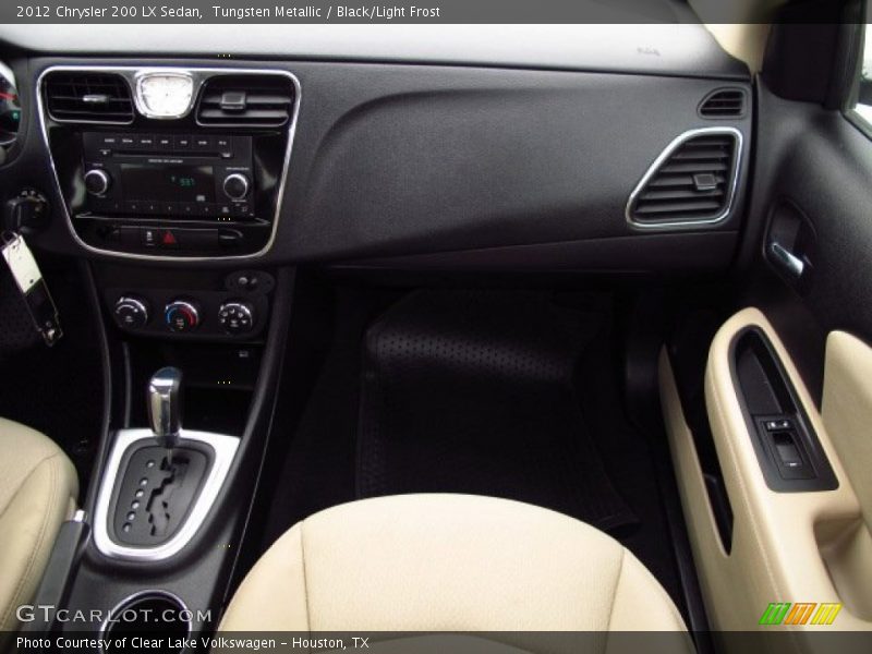 Tungsten Metallic / Black/Light Frost 2012 Chrysler 200 LX Sedan