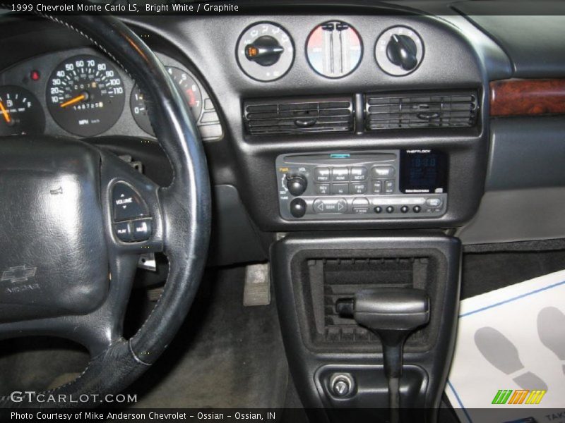 Bright White / Graphite 1999 Chevrolet Monte Carlo LS