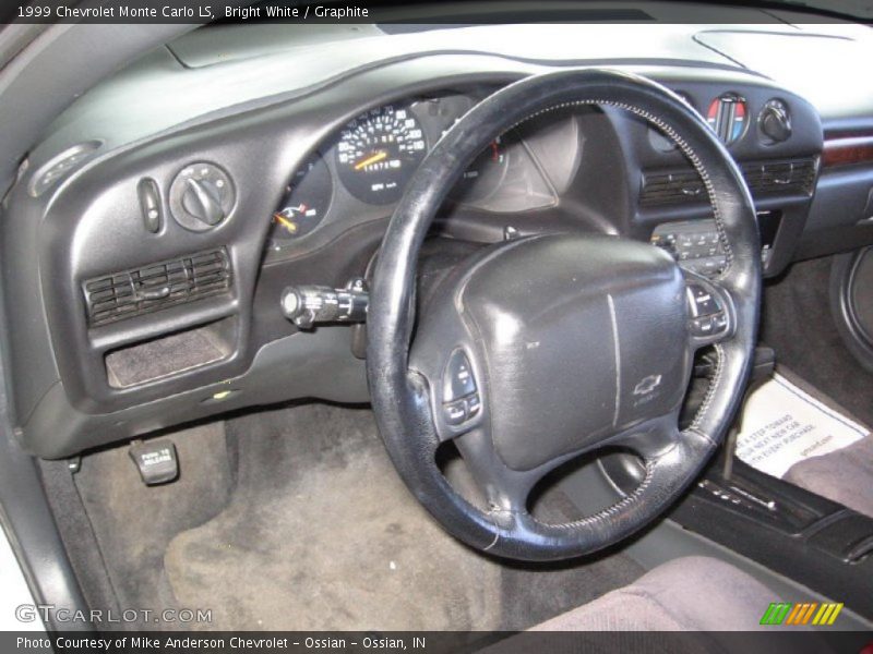 Bright White / Graphite 1999 Chevrolet Monte Carlo LS