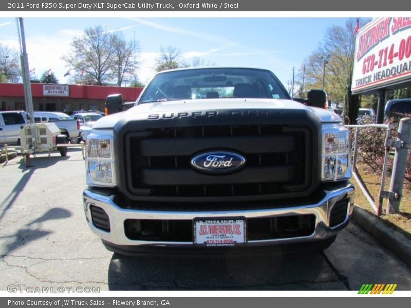 Oxford White / Steel 2011 Ford F350 Super Duty XLT SuperCab Utility Truck
