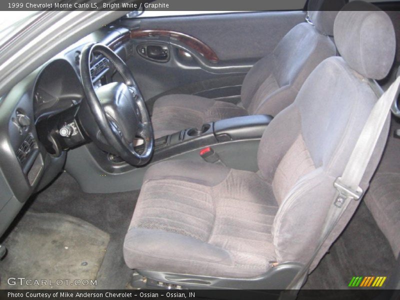 Bright White / Graphite 1999 Chevrolet Monte Carlo LS