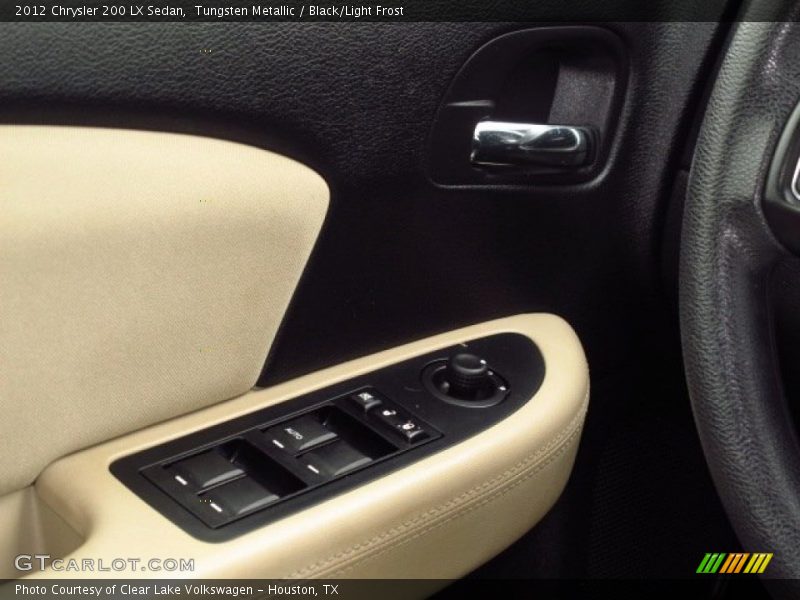 Tungsten Metallic / Black/Light Frost 2012 Chrysler 200 LX Sedan