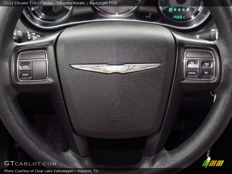 Tungsten Metallic / Black/Light Frost 2012 Chrysler 200 LX Sedan