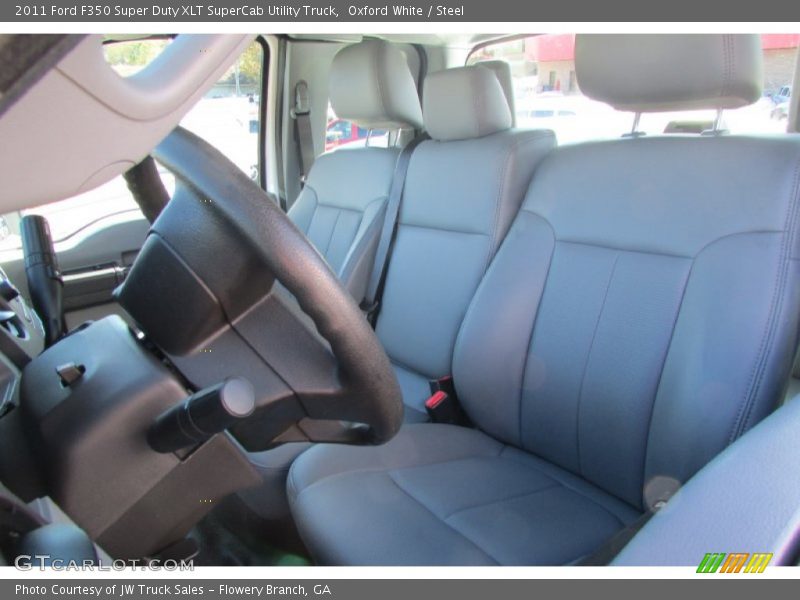 Oxford White / Steel 2011 Ford F350 Super Duty XLT SuperCab Utility Truck