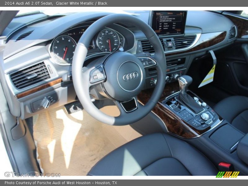 Glacier White Metallic / Black 2014 Audi A6 2.0T Sedan