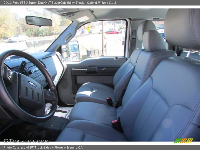 Oxford White / Steel 2011 Ford F350 Super Duty XLT SuperCab Utility Truck