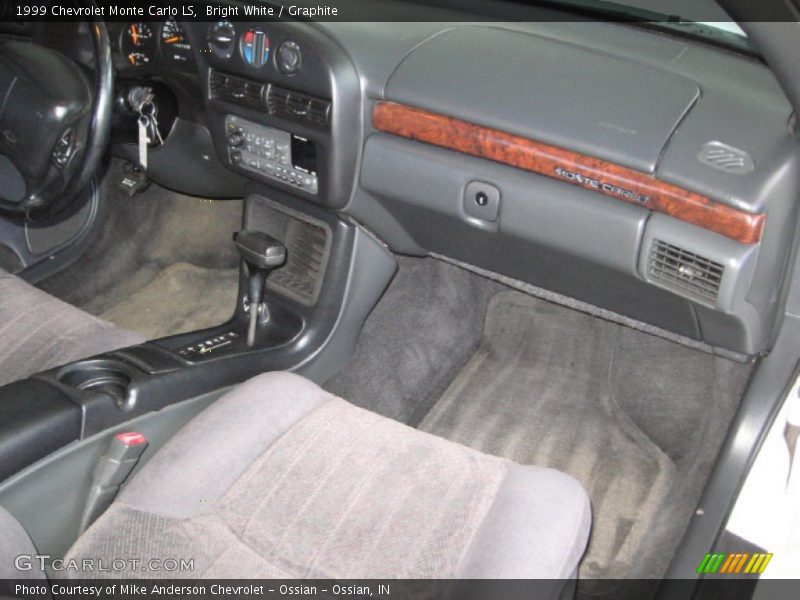 Bright White / Graphite 1999 Chevrolet Monte Carlo LS