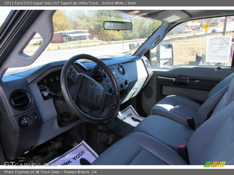 Oxford White / Steel 2011 Ford F350 Super Duty XLT SuperCab Utility Truck