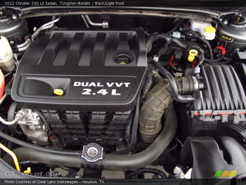 Tungsten Metallic / Black/Light Frost 2012 Chrysler 200 LX Sedan