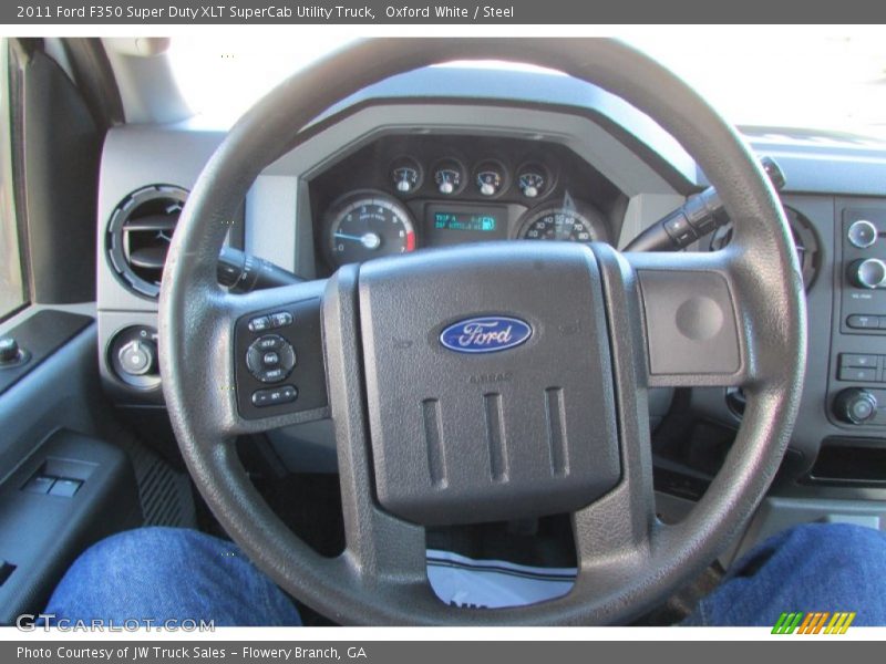 Oxford White / Steel 2011 Ford F350 Super Duty XLT SuperCab Utility Truck