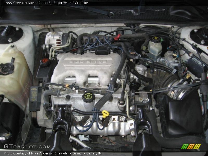 Bright White / Graphite 1999 Chevrolet Monte Carlo LS