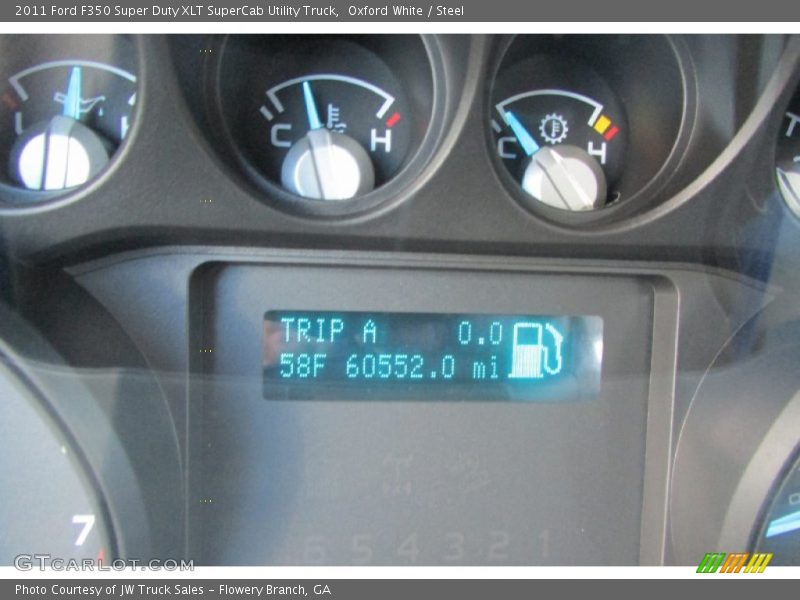 Oxford White / Steel 2011 Ford F350 Super Duty XLT SuperCab Utility Truck