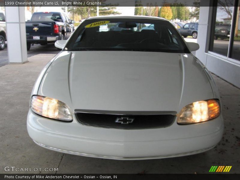 Bright White / Graphite 1999 Chevrolet Monte Carlo LS