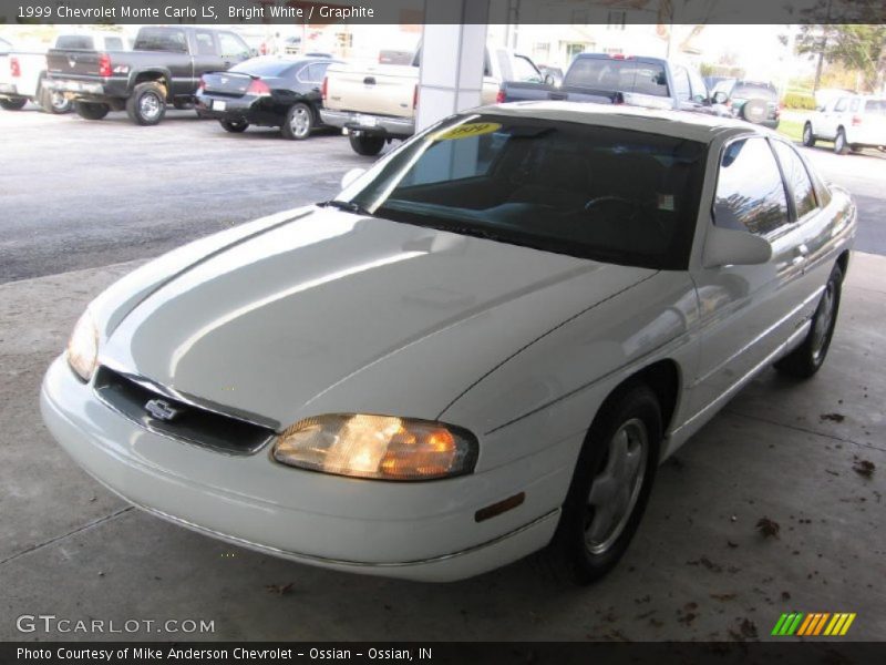 Bright White / Graphite 1999 Chevrolet Monte Carlo LS